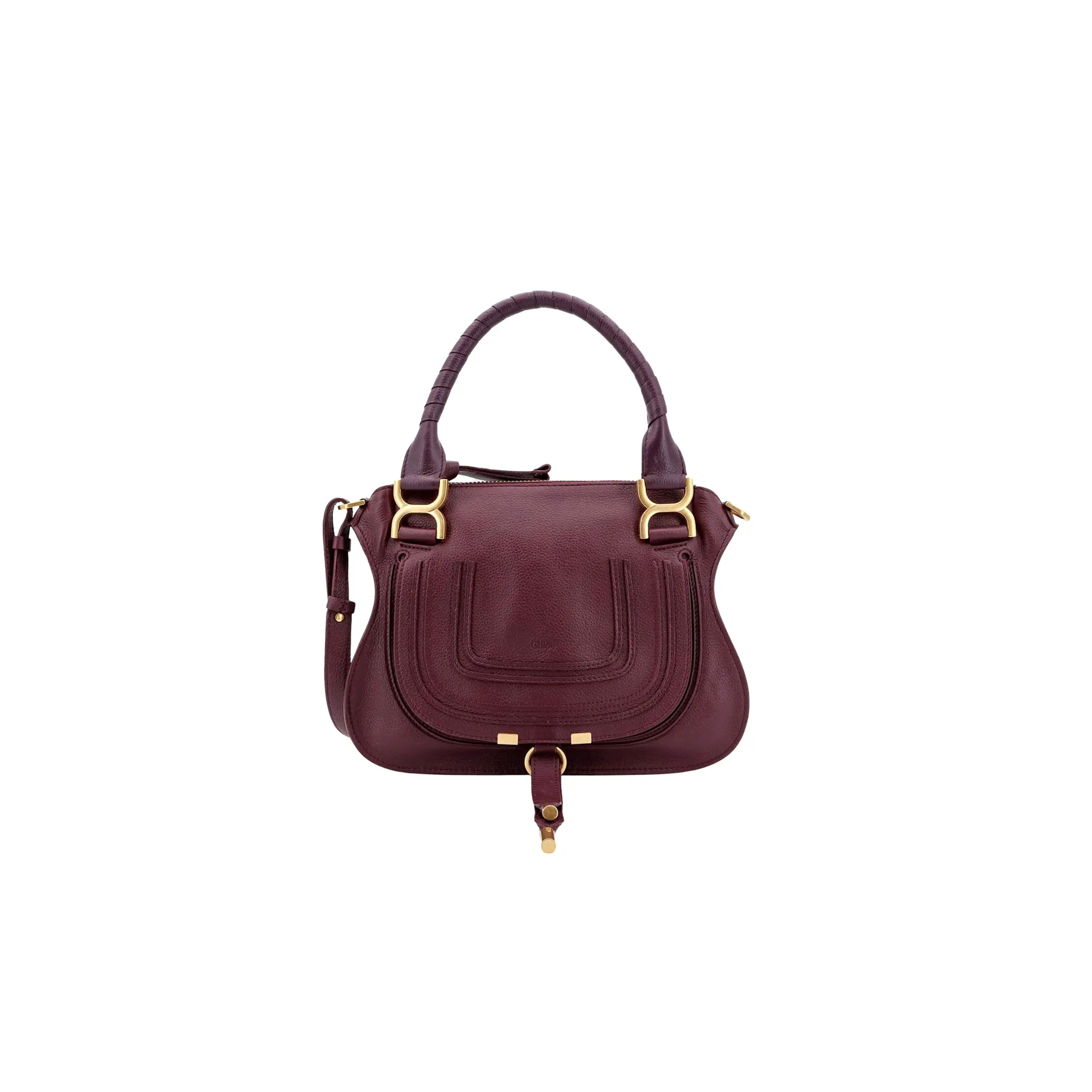 CHLOE SMALL MARCIE BAG IN GRAINED LEATHER CHC22AS628I3125N (30*23*10cm)